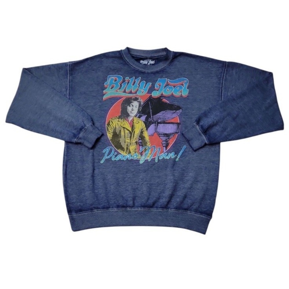 BILLY JOEL 'Piano Man!' Women's Licensed Crewneck Sweatshirt -Size Large NEW